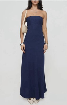 chinese dress ladies Legacies Strapless Maxi Dress Icy Blue