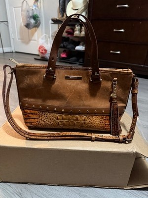 Brahmin Women's Tote Handbag Medium-croc embossed print