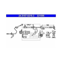 ATE Bremsschlauch Hinten Links FüR Opel Astra G Meriva Zafira