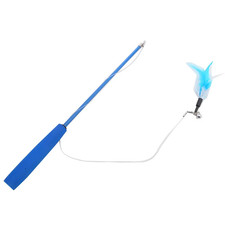 Cat Teaser Wands Three-Section Telescopic Fishing Pole Wand Kitten Funny Catcher
