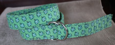 Nice VINEYARD VINES Girl's Boy's Green Shamrock Irish D-Ring Belt Med 28" JJ6