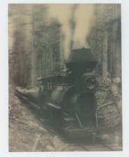 Vintage Logging Steam Train Engine Custom-made Lenticular 3-D Picture