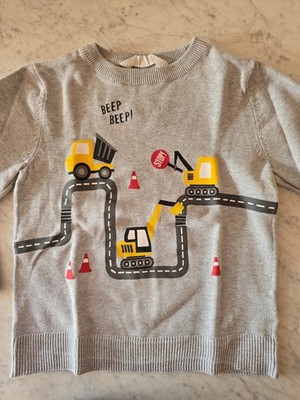 H&M Strickpullover hellgrau Gr. 110/116, Bagger, Jungen, Pullover, Pulli,