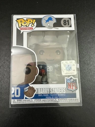 POP! FOOTBALL NFL DETROIT LIONS BARRY SANDERS #81 FUNKO POP! WITH .50MM CASE!