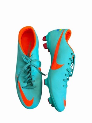 Nike Mercurial Glide III Fußballschuhe AG 2012 blau orange Stollen UK 7 US 8
