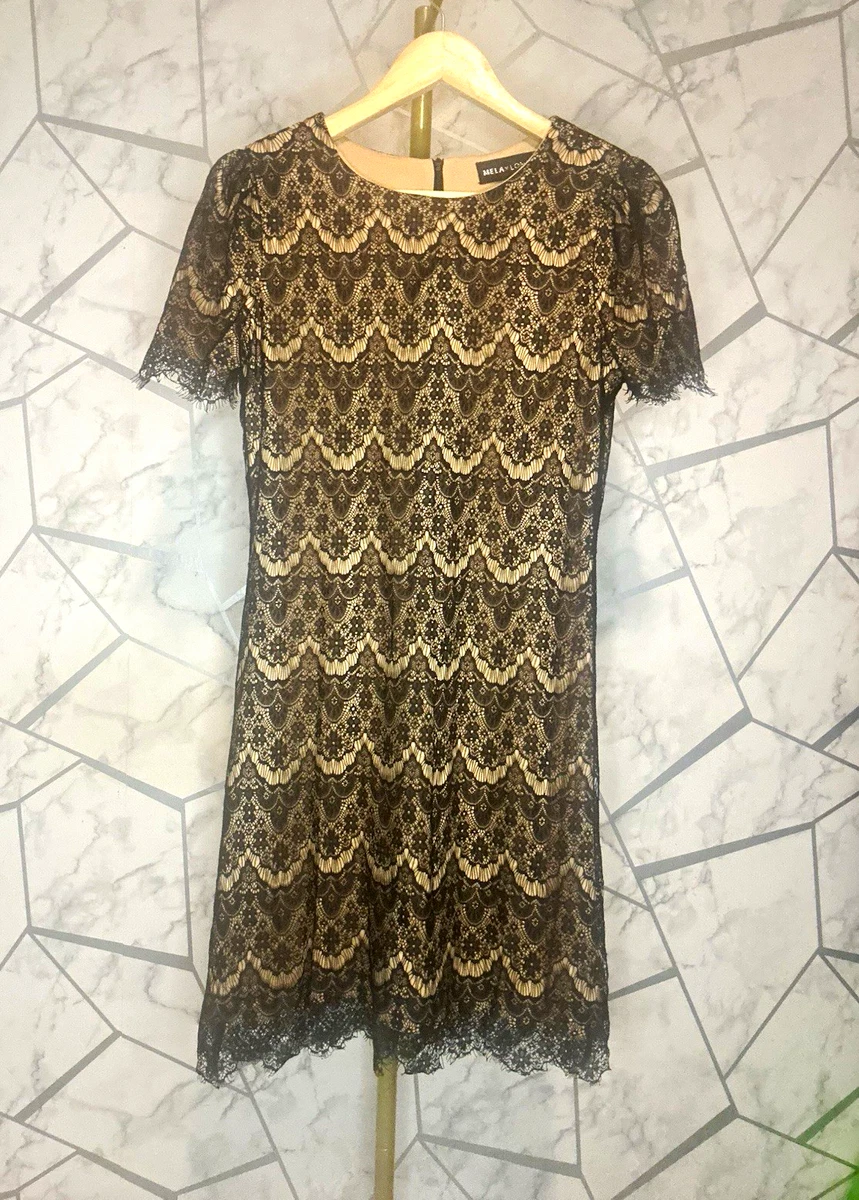 mela london lace dress MELA LONDON Lace Wrap Dress for Women