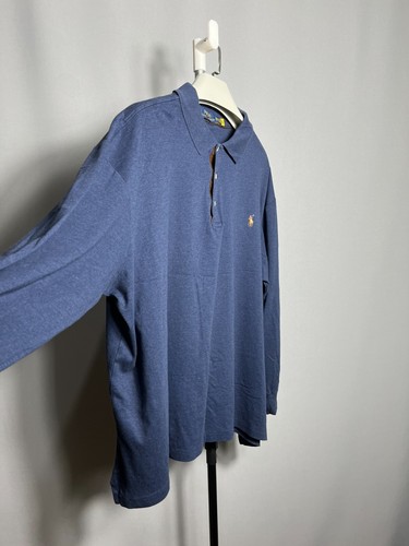 Polo Ralph Lauren Shirt Mens Classic Fit Blue Long Sleeve XXLARGE - Picture 6 of 8