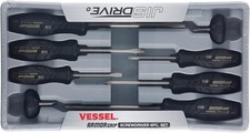 VESSEL ARMOR GRIP Screwdriver 8PC. Set JISDRIVE No.550A8PTU Silver, Black