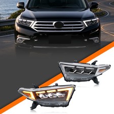 Led Headlights For Toyota Highlander 2012-2014 Projector Front Lamps Assembly