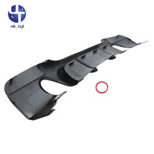 For BMW 3 Series E90 E91 M Sport Black Rear Valance Diffuser Spoiler Splitter