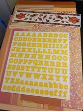 Creative Memories Orange Paper Letters Stickers