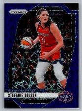 2024 Panini Prizm WNBA Stefanie Dolson Blue Velocity #34 Washington Mystics