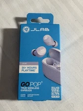 JLab GO POP + True Wireless In-Ear Headphones - Lilac Purple