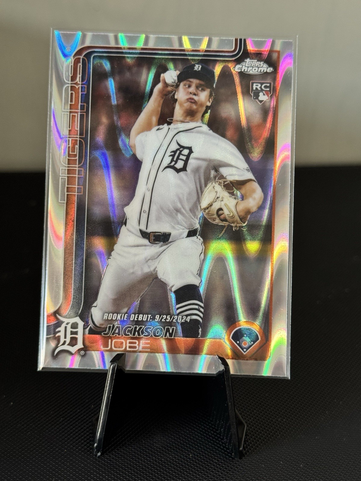 2025 Topps Chrome Update - Jackson Jobe RC RayWave Refractor #USC48 - Tigers