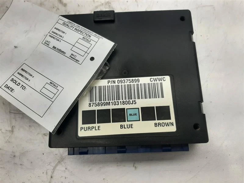 Управление кузовом шасси ECM BCM левая панель 01 GMC Sierra 1500 пикап 9375899 - Изображение 3 из 4