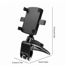 Adjustable Dashboard Phone Holder Clip Matte Black Universal