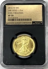 2016-W Gold Walking Liberty Half Dollar 1/2 oz Gold Centennial SP70 ER NGC