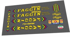 Faggin Special 1980 Yellow With Black Contour frame decal kit