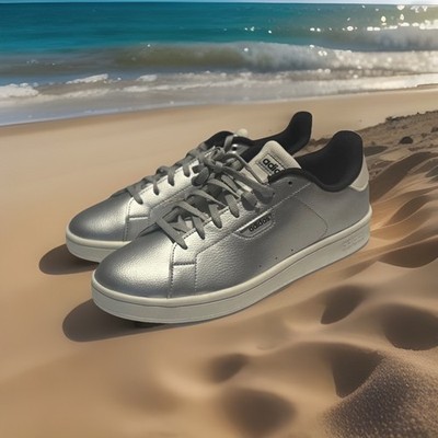 Adidas Women s Urban Court Tennis Athletic Shoes Sz 10 NEW JI1853 Silver