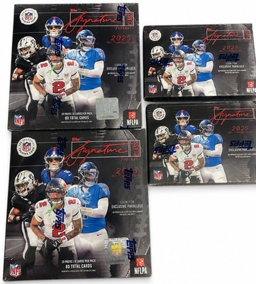 2025 Topps Signature Class NFL X2 Mega boxes And X2 Blaster Boxes