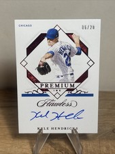 2021 Panini Flawless Kyle Hendricks Premium Ink Ruby Auto 6/20 Cubs