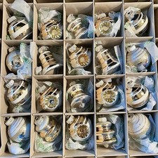 20 MEDIUM Shiny Brite Christopher Radko Christmas Ornaments Figural Round Indent