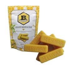 Beesworks Pack 6x1 Oz Yellow Beeswax Bars EXP 02/09/2033 Free Shipping 6OZ Total