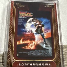 2025 Leaf Red Carpet Back To The Future Redemption!  Hard Signed Poster! 7 Autos