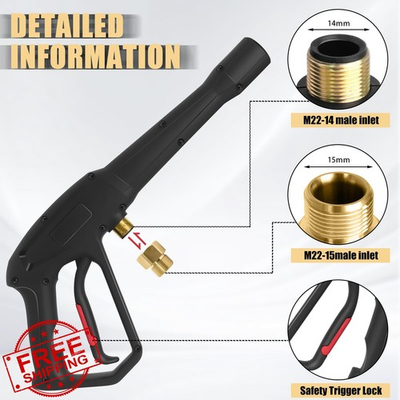 #ad Pressure Washer Spray Gun Wand for Ryobi w 5 Nozzles $56.99