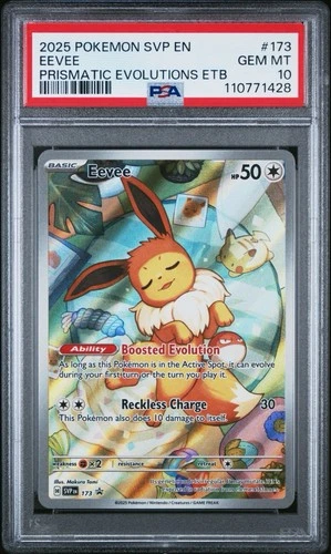 PSA 10 EEVEE 173 POKEMON 2025 SVP EN-SV BLACK STAR PROMO