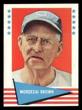 1961 Fleer Baseball Greats (F418-3) Mordecai Brown #11 EX Chicago Cubs