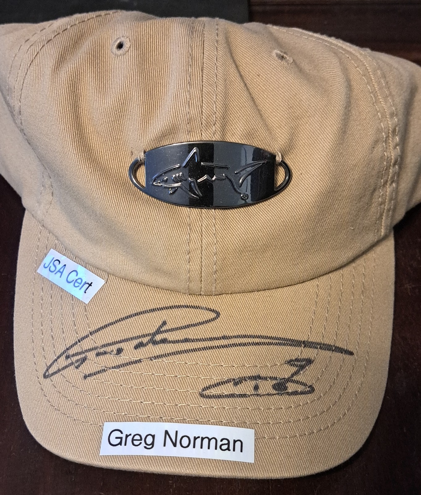 Greg Norman Autographed Signed Brand Hat with Greg Normam JSA Certified 