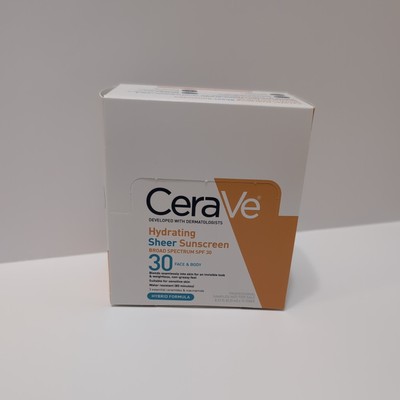 Cerave Hydrating  Sunscreen SPF 30 Lot of 15 Mini Tubes 0.17oz Exp 03/27