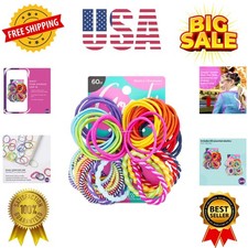 Kids Ouchless Hair Elastics   No Pull, No Breakage, Tangle-Free Hold for Fine...