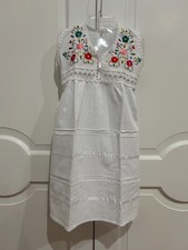 Mexican Girls Dress with Hand Embroidery.