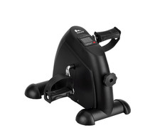 Himaly Mini Exercise Bike, Under Desk Bike Pedal Exerciser with LCD Screen Displ