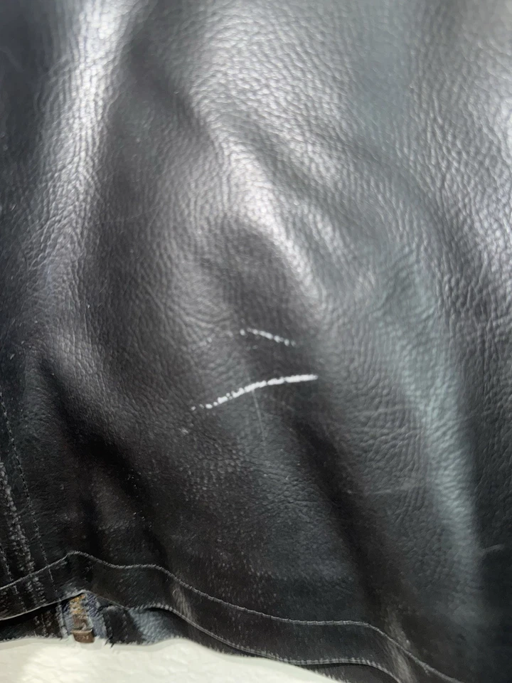 AMERICAN RAG CIE искусственной кожи мотоциклиста черный искусственно состаренный куртка мужской размер средний - Изображение 3 из 4