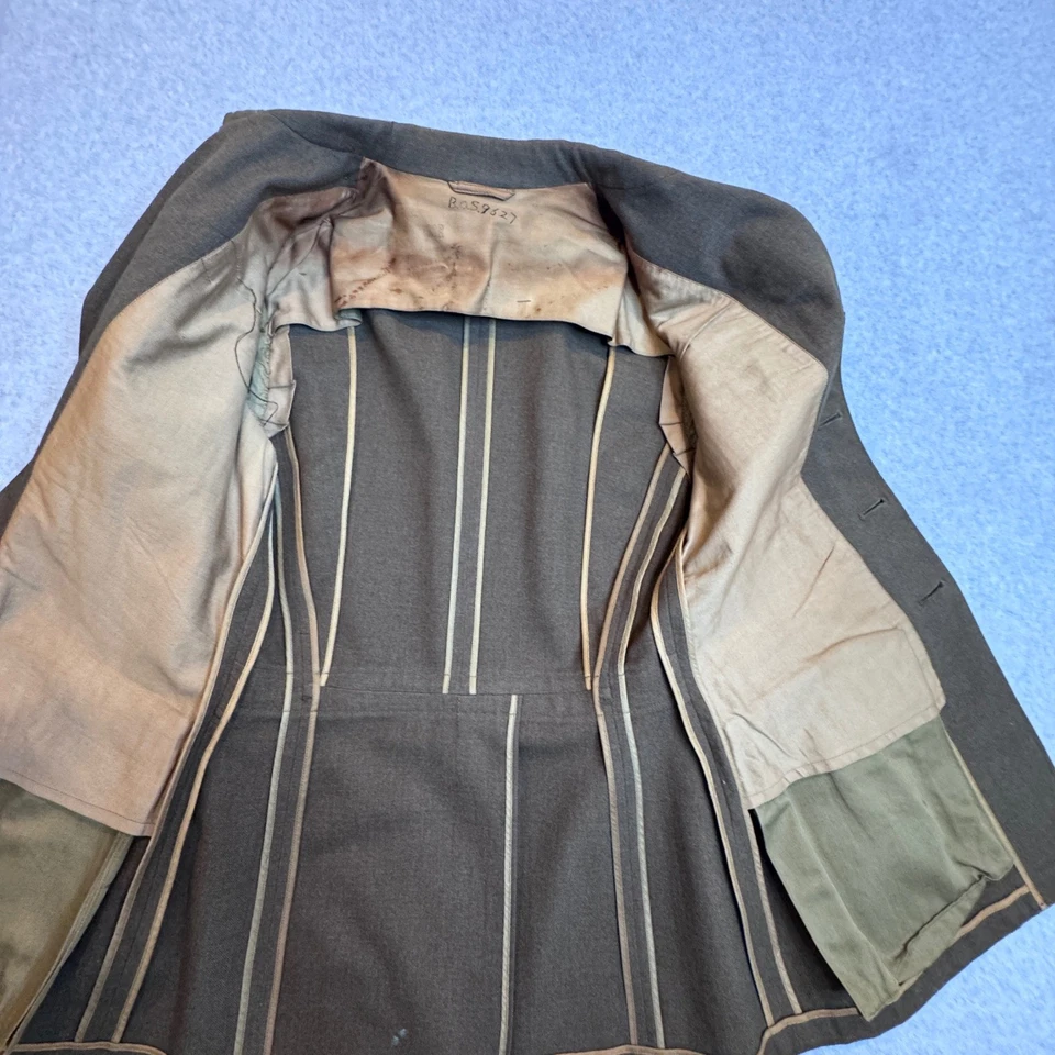 WWII US Army Officer Uniform 1940s Great Seal Brass Eagle Buttons Memorabilia - Image 3 of 4