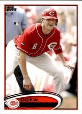 2012 Topps # 375 Drew Stubbs Baseball Card