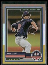 Ryan Bruno 2023 Panini USA Baseball Stars & Stripes Bronze Silver Gold USA #63