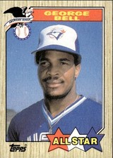 1987 Topps #612 George Bell All Star Toronto Blue Jays