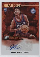 2024-25 Panini NBA Hoops Hot Signatures Rookies Judah Mintz #HSR-MNT Auto 1a07