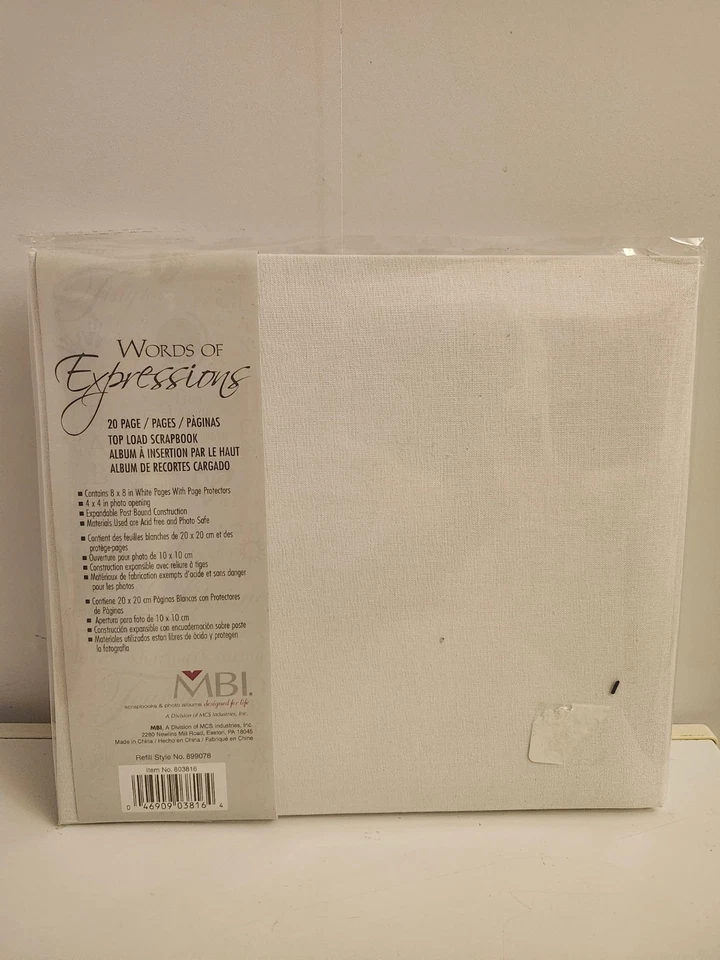 New MCS MBI White Wedding Scrapbook Photo Album Together Forever Love 12”x 12” - Image 3 of 4