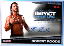 TNA Robert Roode 2011 Tristar Signature Impact SILVER Autograph Card SN 44 of 99