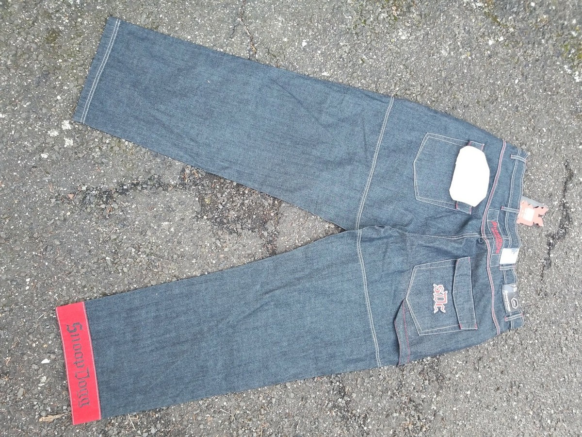 Vintage Snoop Dogg Dark INDIGO GREY Denim Jeans 42 X 34 Vintage Snoop Dogg Dark INDIGO GREY Denim Jeans 42 X 34