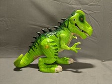Playskool Jurassic World Tyrannosaurus Rex Sounds Green Tested And Works EUC
