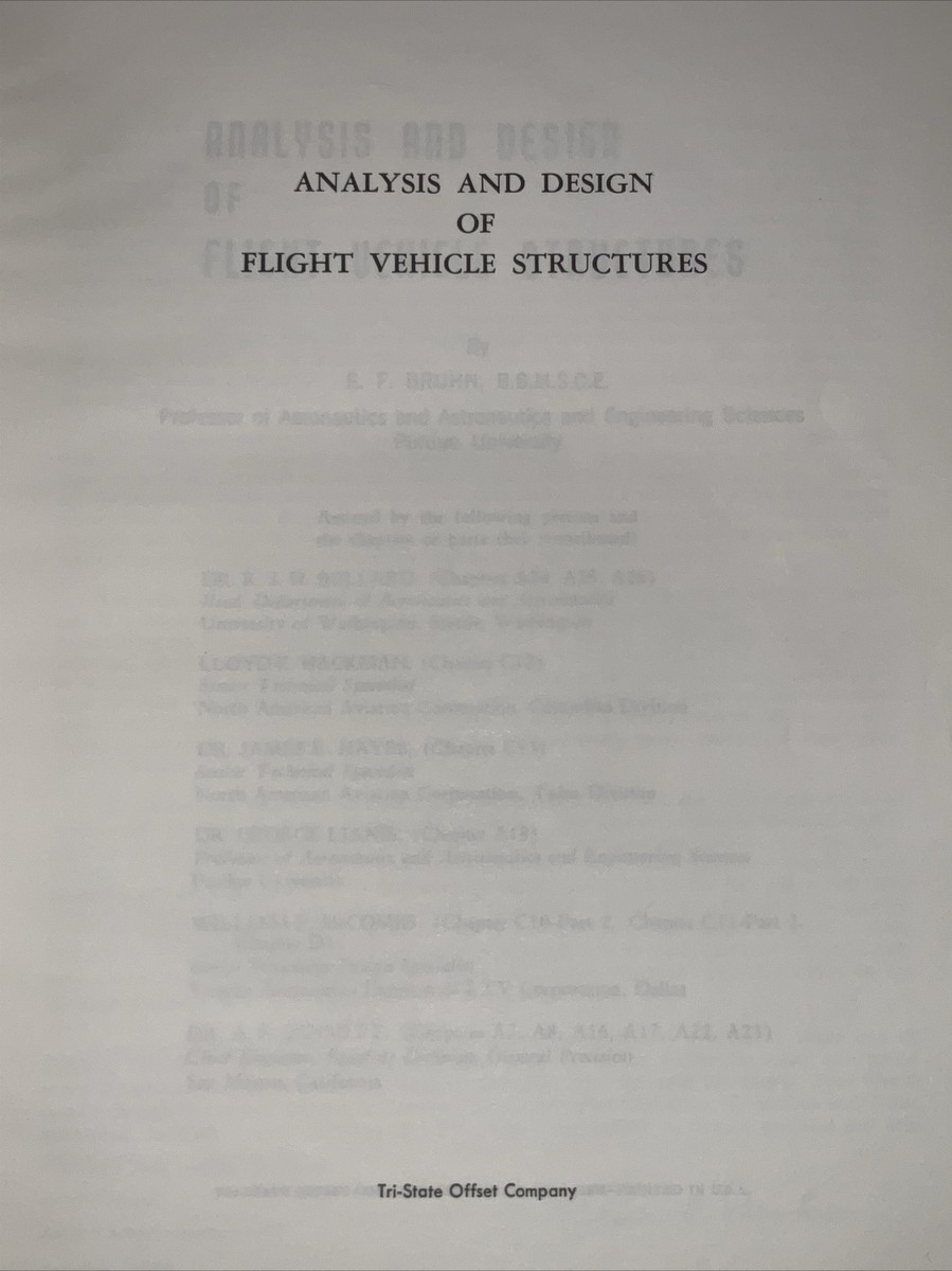 語学・辞書・学習参考書 ANALYSIS & DESIGN of FLIGHT Bruhn s-l400.jpg