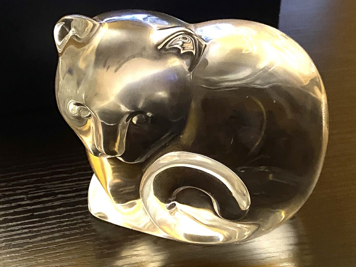 ティファニー　ねこ　フィギュア　限定　レア　ペーパーウエイト　置物 TIFFANY & CO CRYSTAL CAT / PAPERWEIGHT , Cat | eBay
