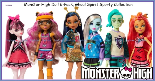 Monster High 6-Pack Ghoul Spirit Sporty Collection Set G3 2022 Dolls NEW In Hand - Picture 1 of 10