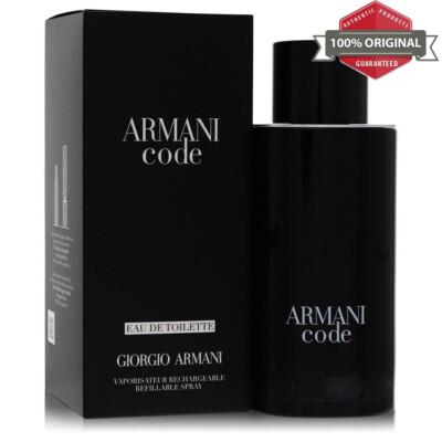 Armani Code Cologne 4.2 oz EDT Spray Refillable for Men by Giorgio Armani